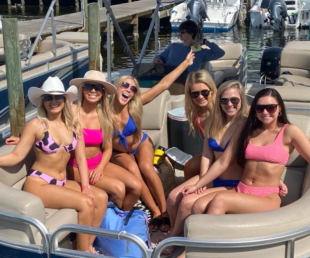 Girls on a boat